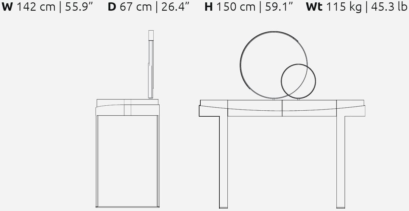 Porustudio Туалетный столик из дерева sun-id-1505167 - Вид №3