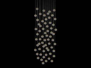 Стеклянный светодиодный подвесной светильник