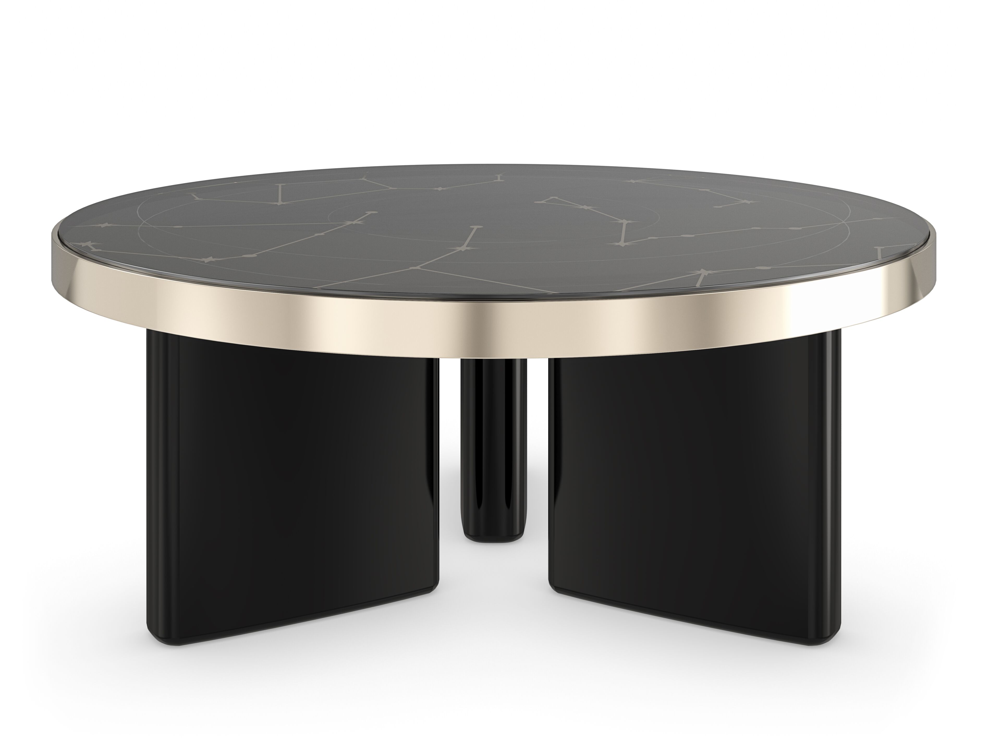 Круглый деревянный журнальный столик Caracole UMBRA ARCH-00077155