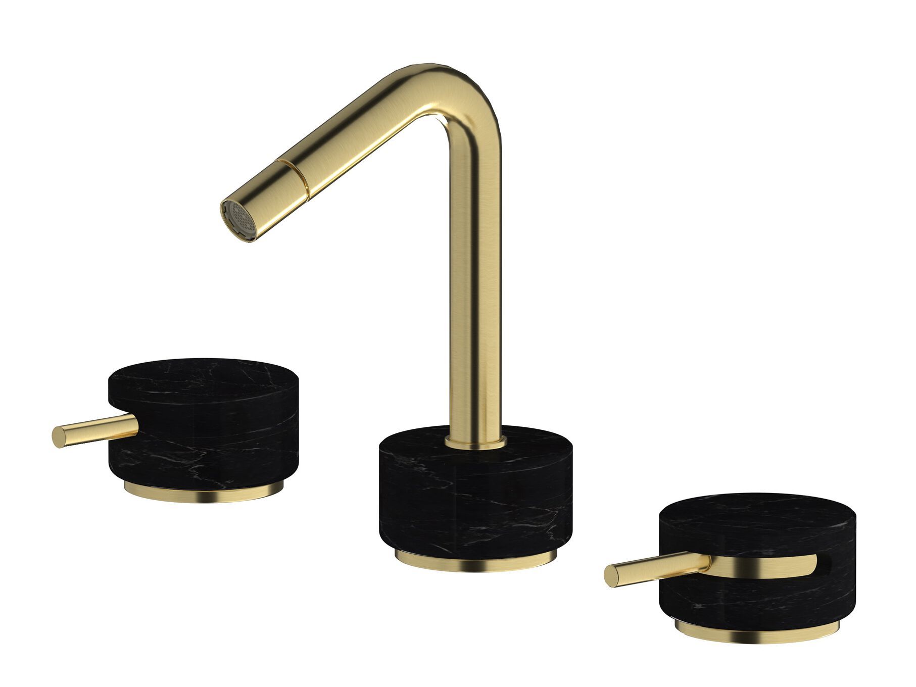 Смеситель для биде с 3 отверстиями для мраморной столешницы с автоматическим сливом IB мрамор + мрамор Elle ARCH-00121920