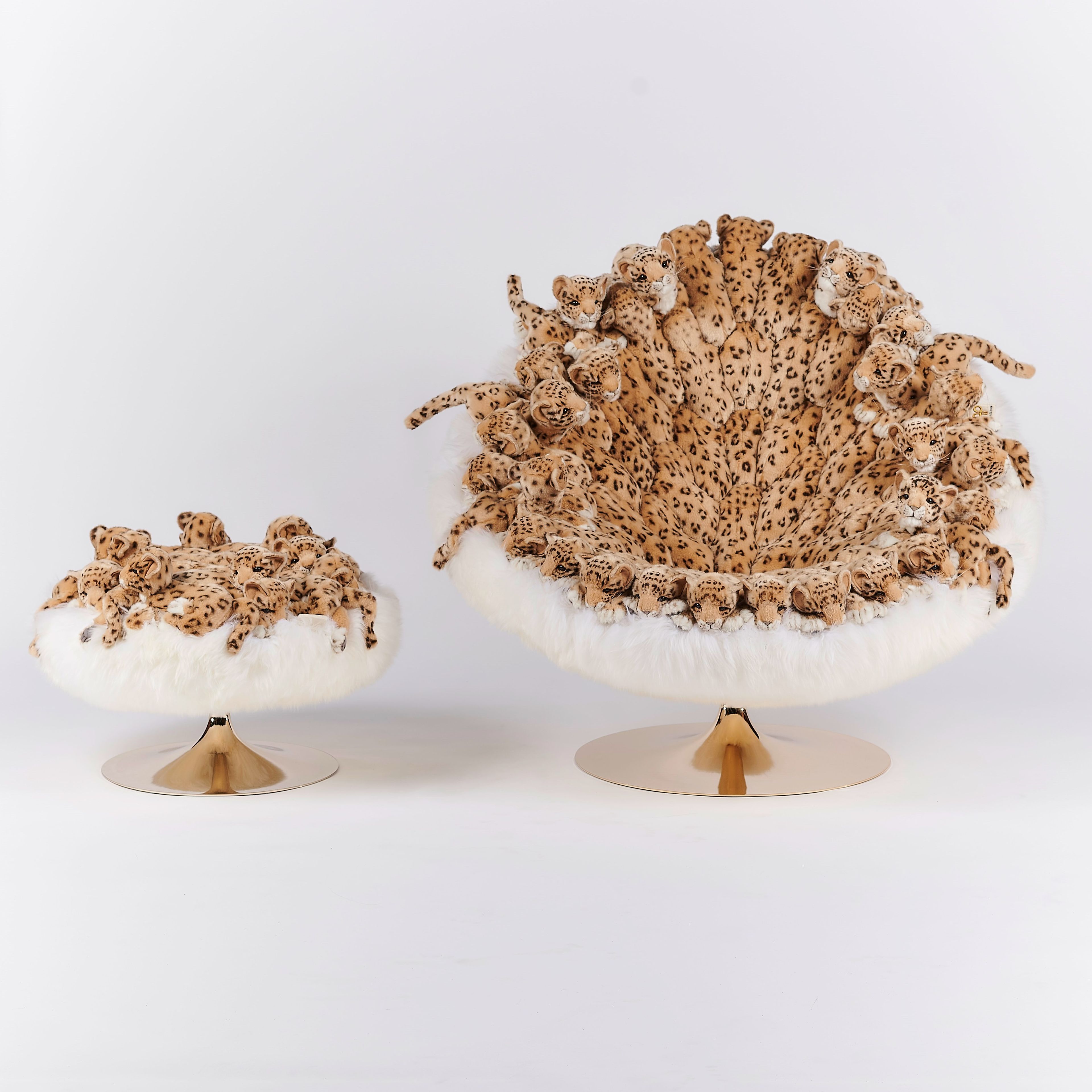 Полиэстер круглый пуф APCOLLECTION Leo ARCH-00038377 - Вид №3