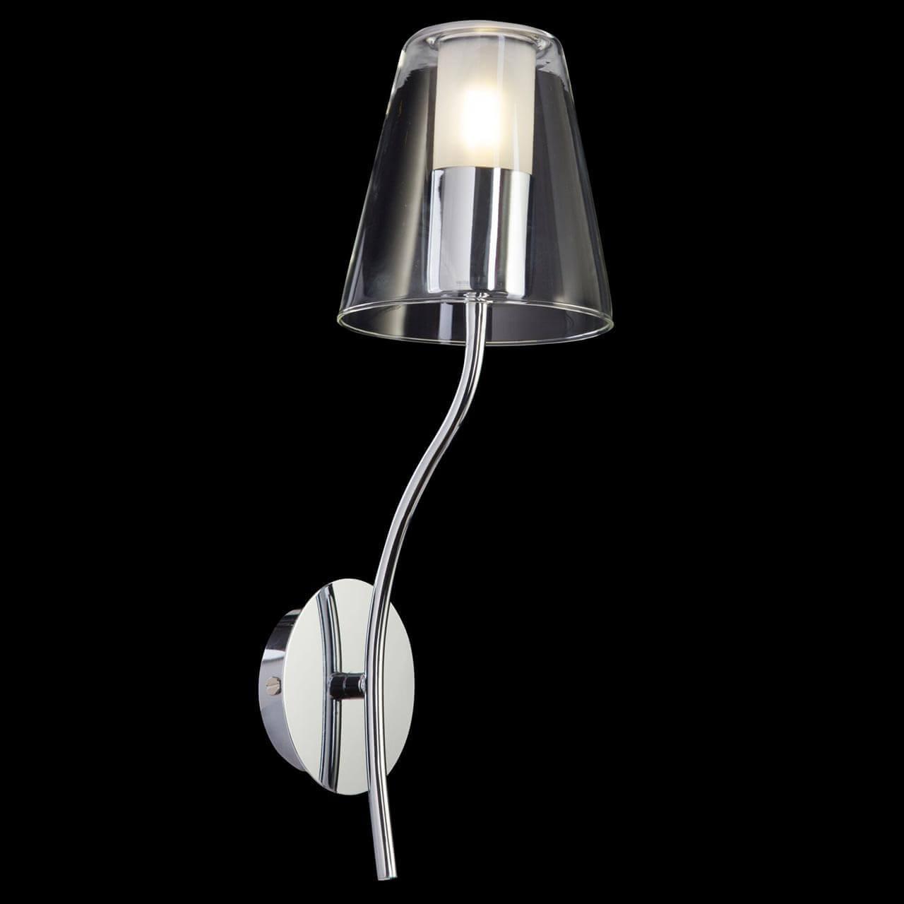 Бра со стеклянным плафоном хром Ursula FR5017WL-01CH FREYA URSULA 00-3929416 Прозрачный;хром  - Вид №1