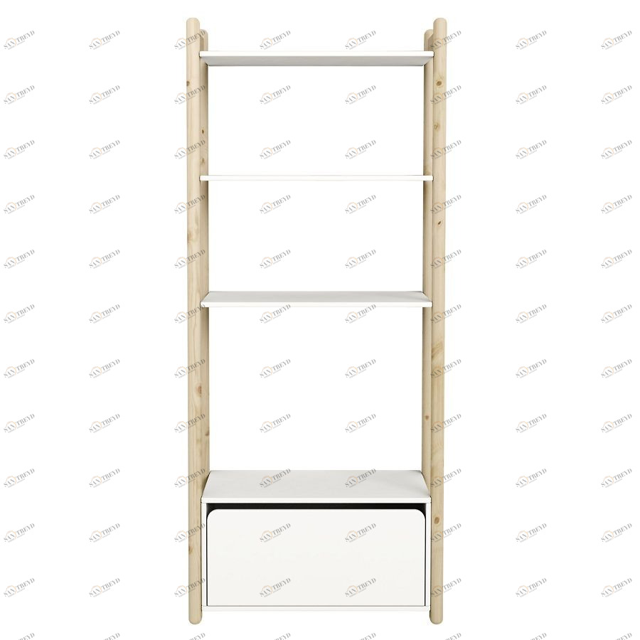 Гарнитур Maxi В, 1 полка и 1 ящик-органайзер, лакированный Flexa 812630480