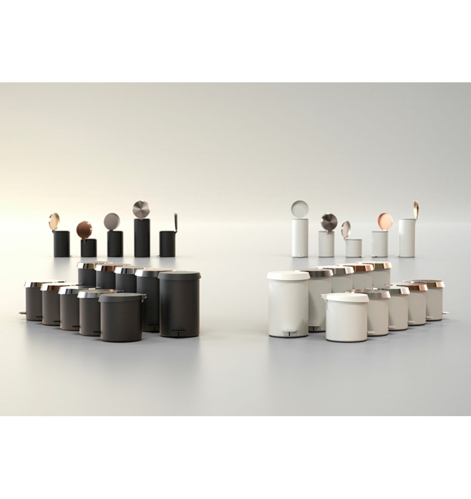 FROST Корзина для мусора 350 » черный Нержавеющая сталь Черный N3002-B  - Вид №4