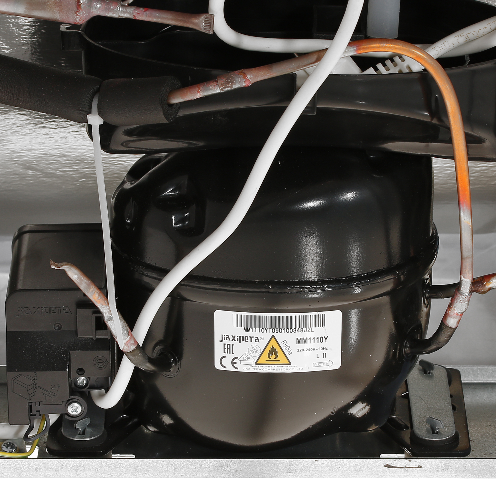 8121682 Холодильник с морозильником   Бирюса М124 серебристый STDN-0083044 - Вид №7