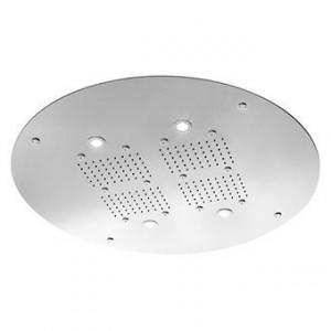 Z94225 Многофункциональная душевая система ø 600 мм из нержавеющей стали на потолке. Форсунки: дождь и туман. Хромотерапия, ароматерапия со встроенным диффузором. Сенсорный дисплей с электронным переключателем для хромотерапии, ароматерапии и управления в