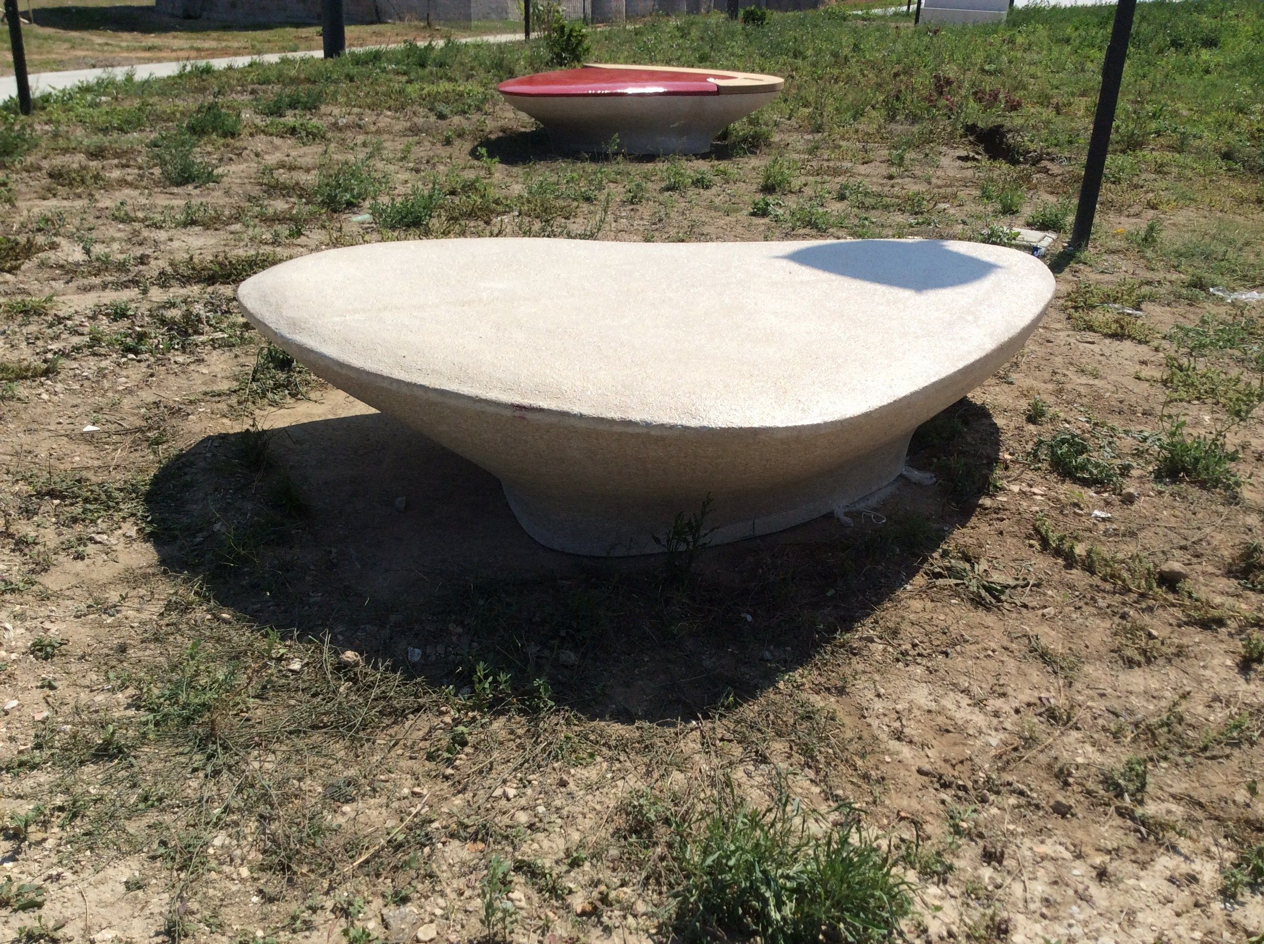 Реконструированная каменная изогнутая скамья Viscio Urban Design SARA ARCH-00011629 - Вид №1