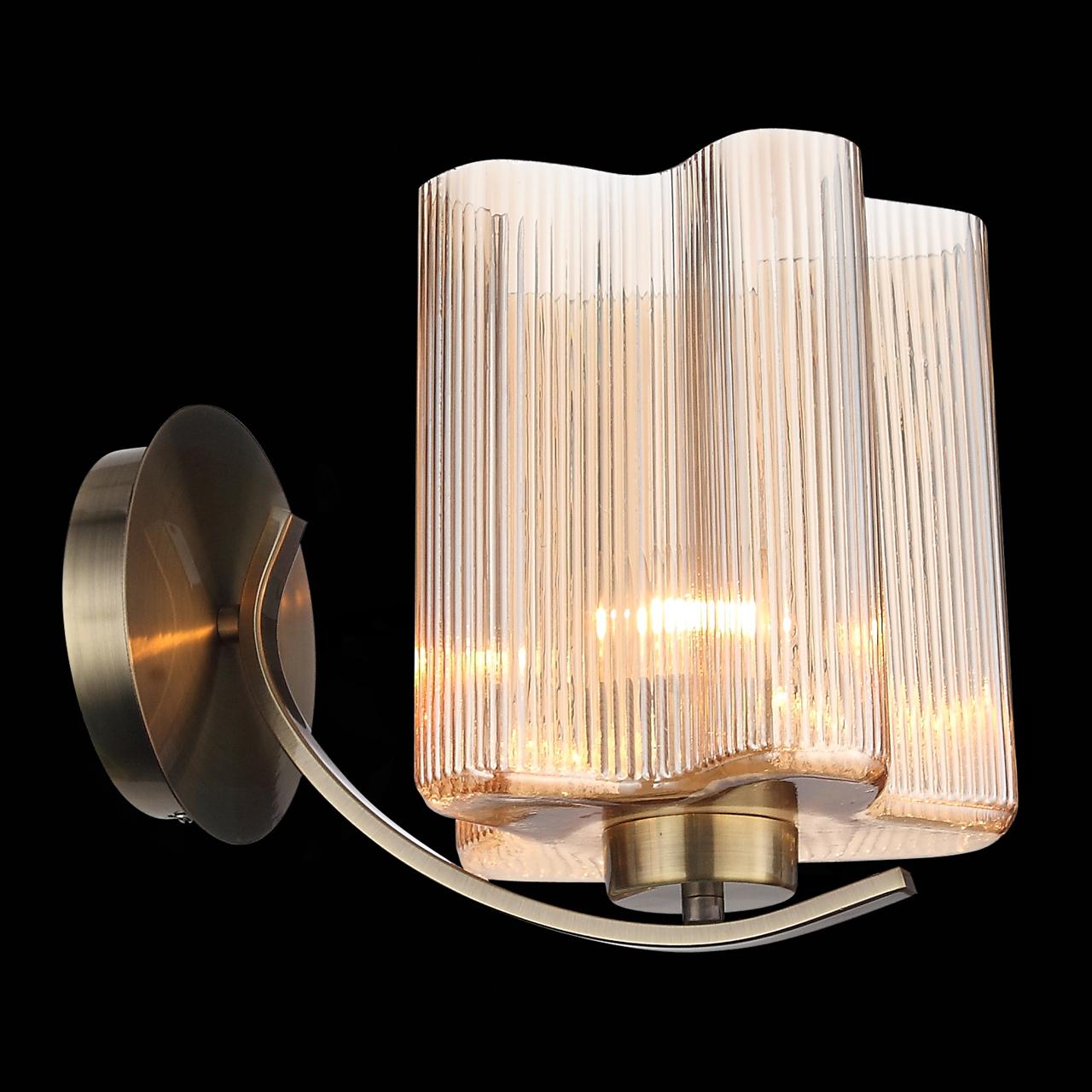 Бра настенное янтарное ST Luce Onde SL117.301.01 ST LUCE ФЛОРИСТИКА 00-3929827 Оранжевый  - Вид №2