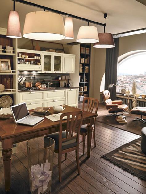 Martini Interiors Кухня из лакированной вишни на заказ Convivio sun-id-1454282 - Вид №1