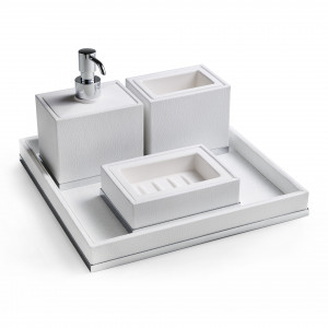 SN99A 3SC Набор из 4 предметов, мыло, стакан, дозатор, лоток Moderno