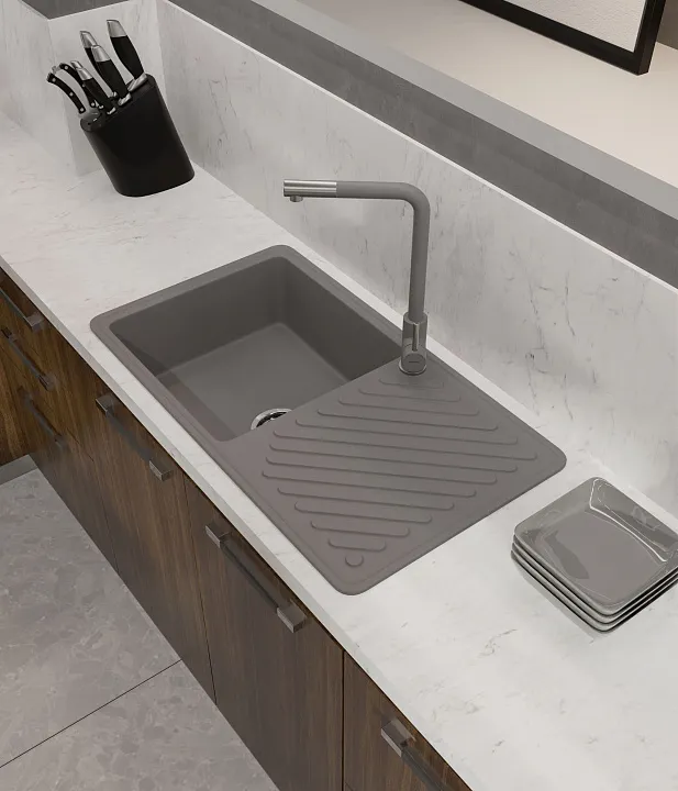 Кухонная мойка Кварц QUARZ S405 GranFest 53-S405 - Вид №5