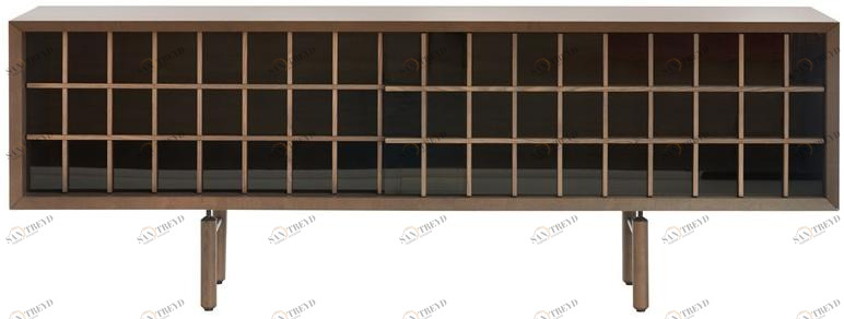 Potocco Комод из дерева и стекла с раздвижными дверцами Sen 886/mb