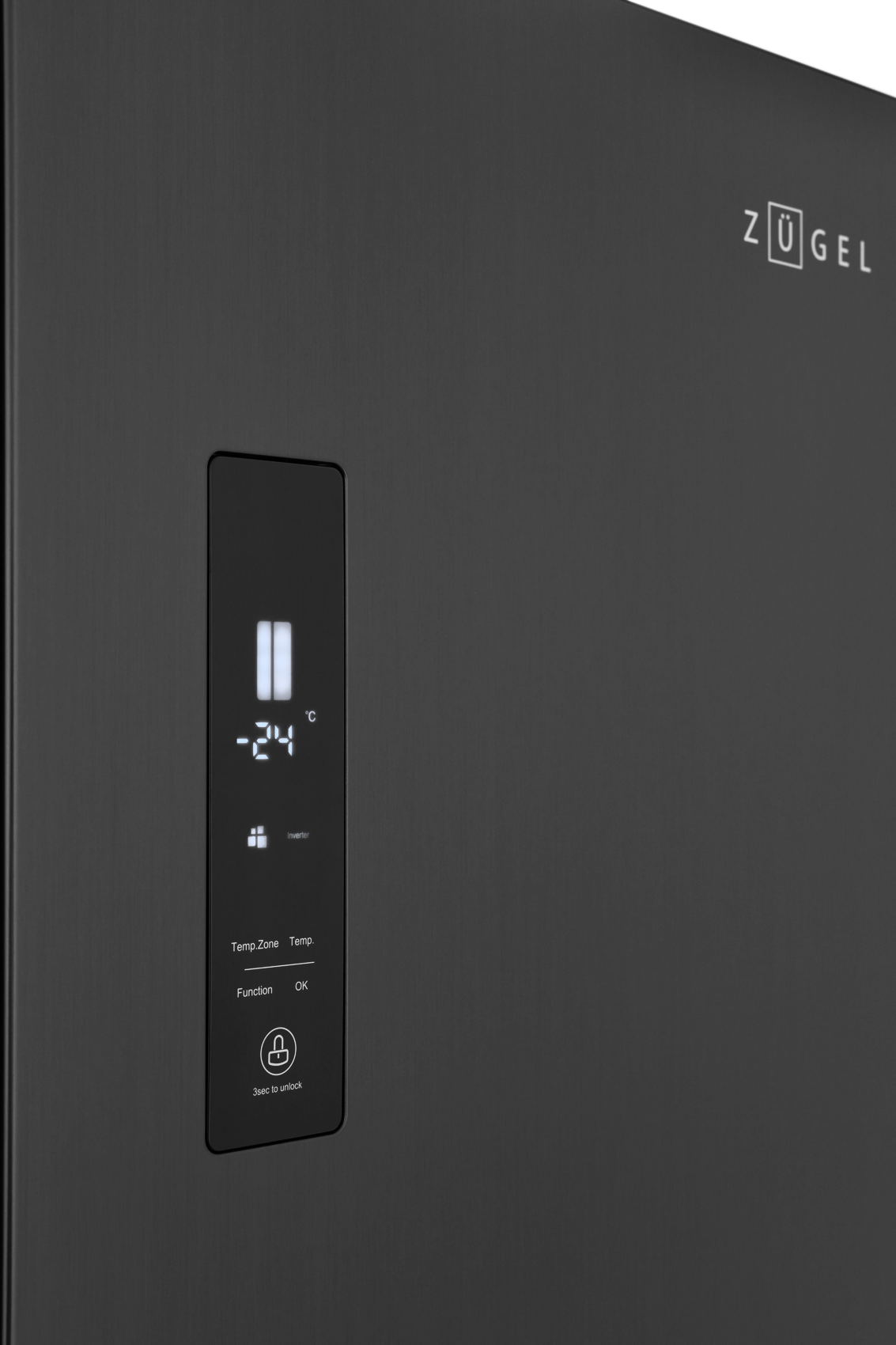 9953099 Холодильник Side by Side   ZUGEL ZRSS630B черный STDN-0027801 - Вид №10