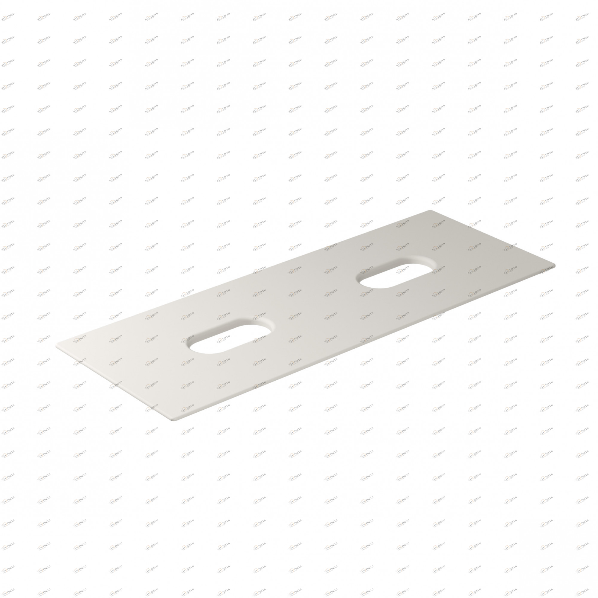Керамическая полка с двумя отверстиями 121x46 Бежевый 2054SA GALASSIA Tabulae 