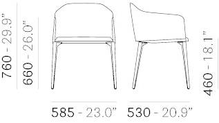Pedrali Мягкое кресло с подлокотниками Laja 885 - Вид №13