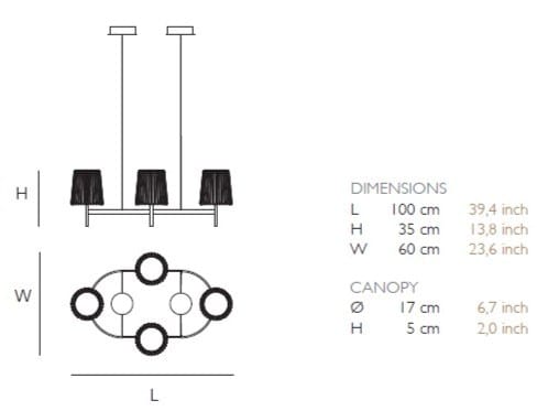Металлический светодиодный подвесной светильник Quasar ARCH-00149209 - Вид №3