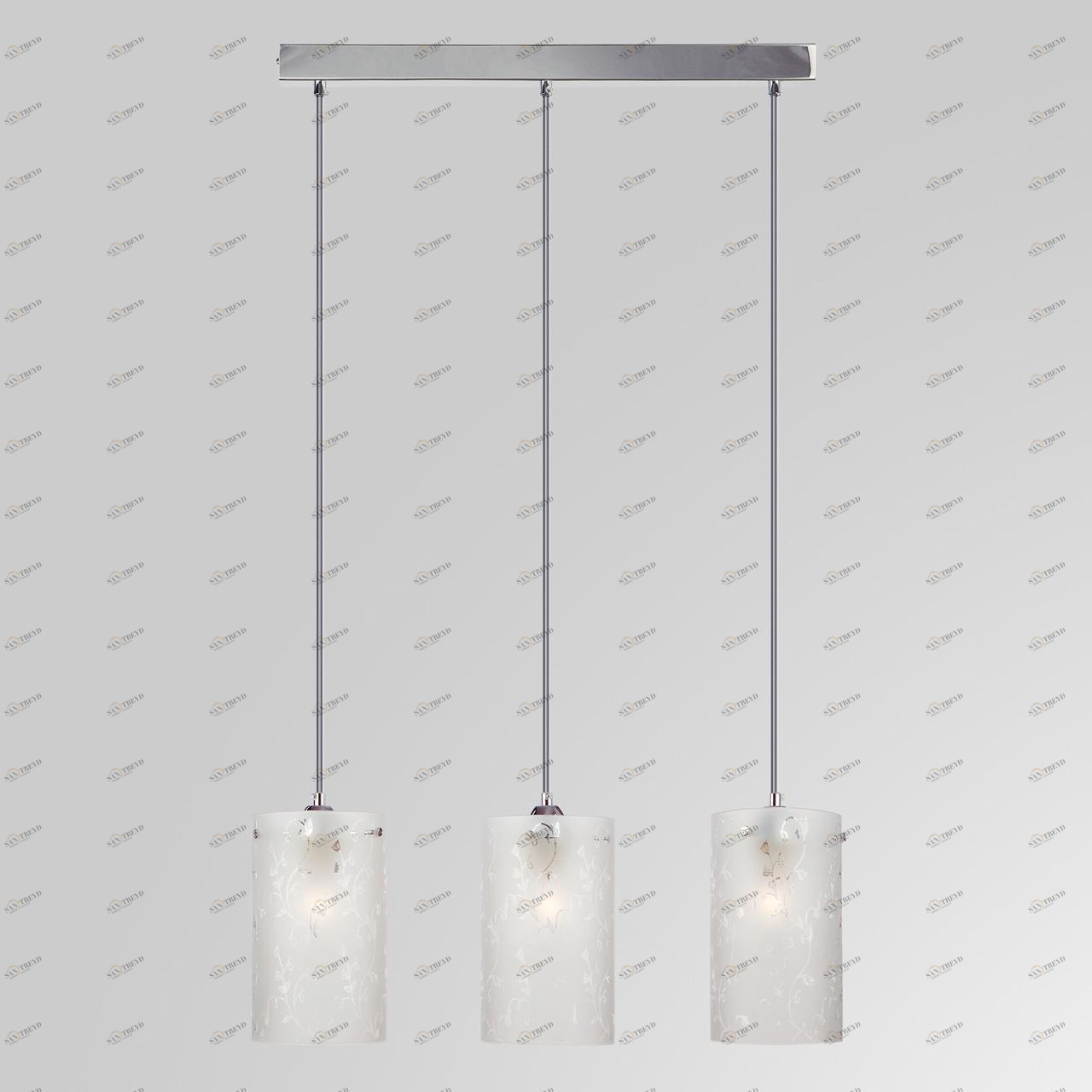 Подвесной светильник Eurosvet 1129/3 хром EUROSVET 1129 197872 Белый 