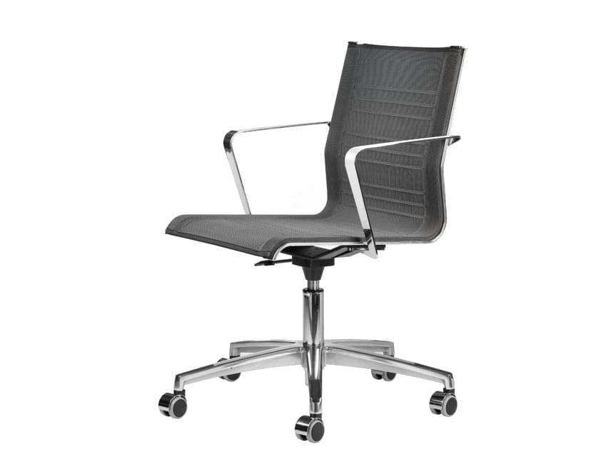 Офисное кресло с сетчатыми колесами и подлокотниками с 5 спицами TALIN KEYPLUS 3152 ARCH-00007932