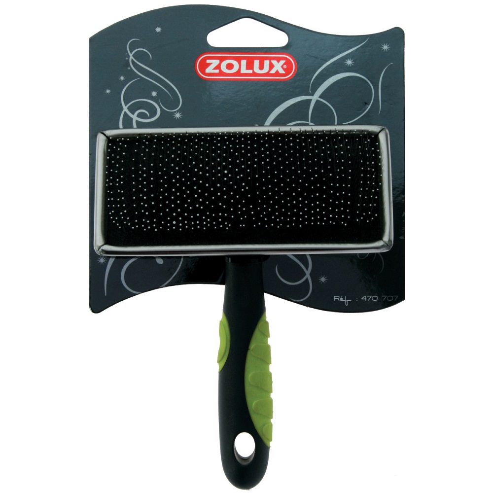 Т0040344 Пуходерка с каплей средняя плоская салат. ручка ZOLUX 