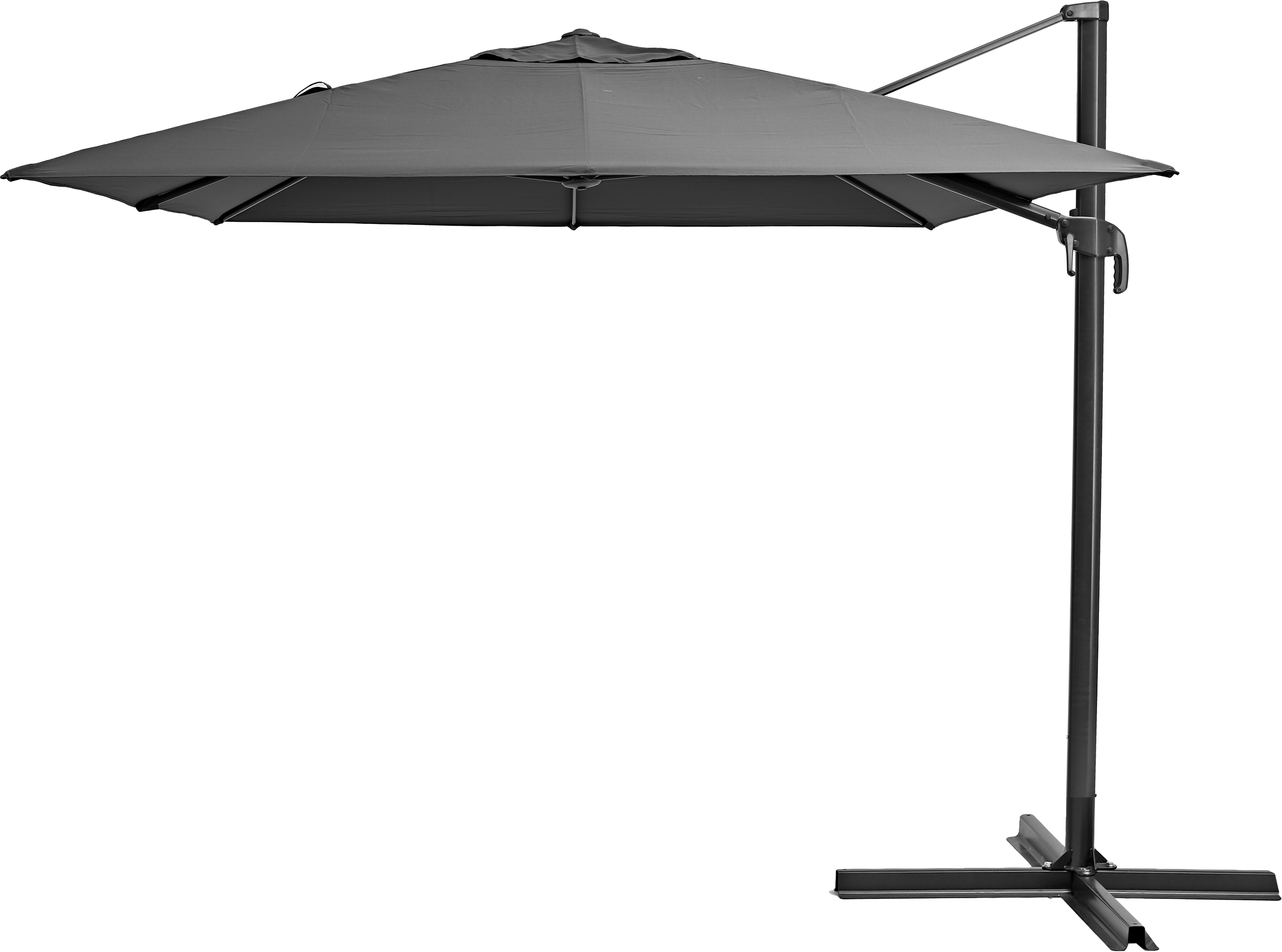 NATERIAL Зонт пляжный с боковой стойкой Aura 281x386 см, серый 82232818