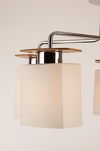 Потолочная люстра Eurosvet Неаполь 70037/5 хром EUROSVET НЕАПОЛЬ 183762 Белый - Вид №1