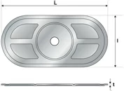 Дюбель UB 02 82 405 UB Tecfi 82 х 40 х 15