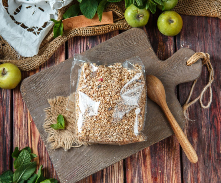 6065 Гречневые хлопья с яблоками_250 г. Вкусляндия  - Вид №2