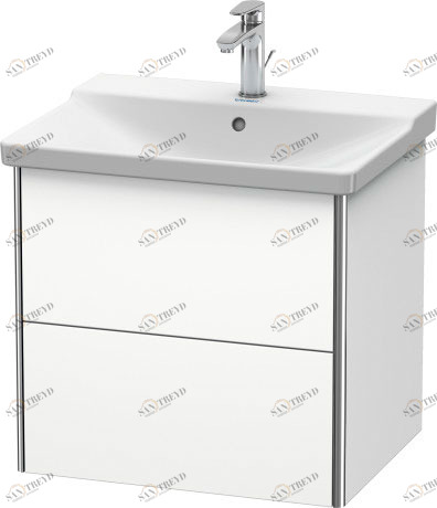 XS418001818 Тумбочка подвесная XSquare #XS4180 610 x 473 мм Белый матовый, декор Duravit