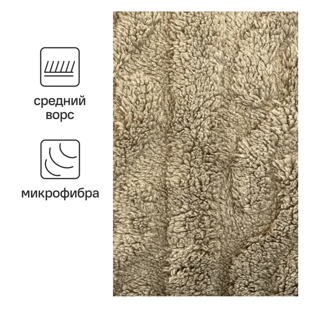Плед Homely 200x220 см микрофибра цвет какао 89337403 STLM-2097156 Ardenza - Вид №1