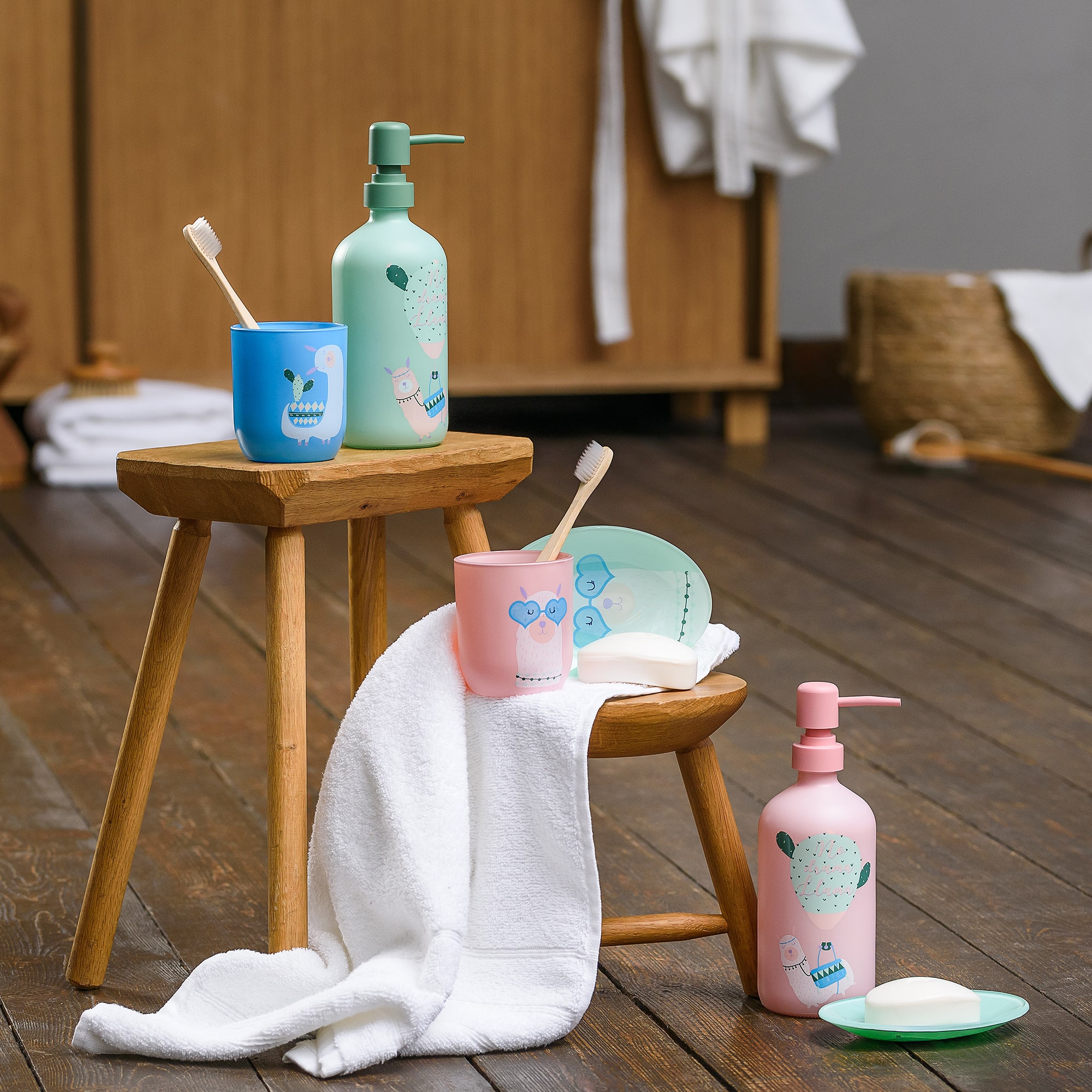 88109928 Стакан для зубных щеток стекло цвет розовый Lama Santreyd - Вид №5