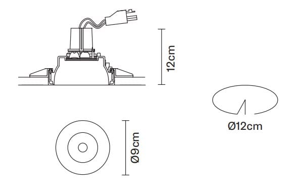 Регулируемый потолочный встраиваемый прожектор Fabbian Tools ARCH-00098260 - Вид №1
