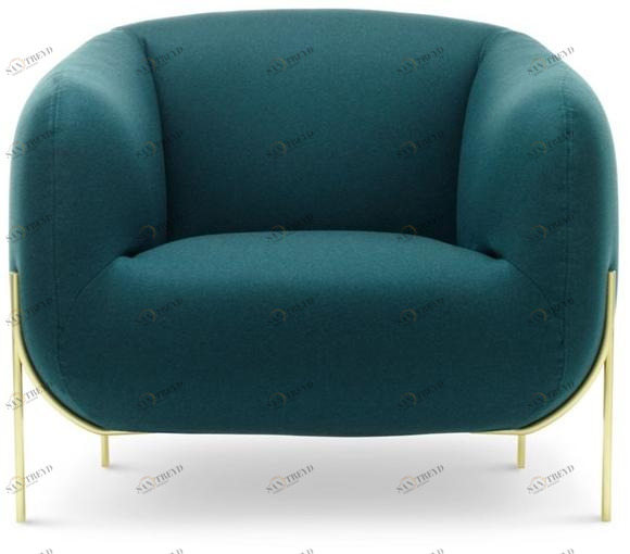 Saba Italia Кресло из ткани со съемным чехлом с подлокотниками Geo sun-id-1374537