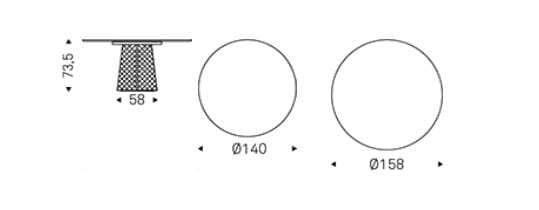 Круглый керамический стол Cattelan italia Atrium ARCH-00070866 - Вид №2