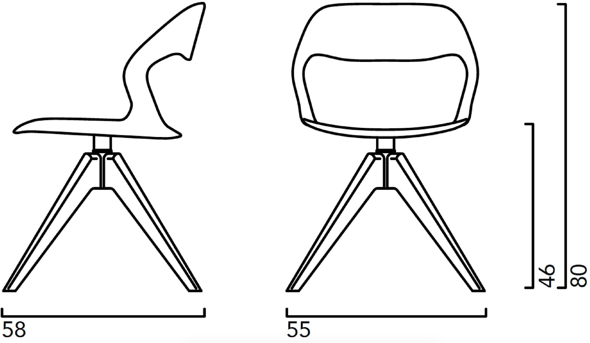 Crassevig Вращающееся кресло из полипропилена Mixis sun-id-1450836 - Вид №5