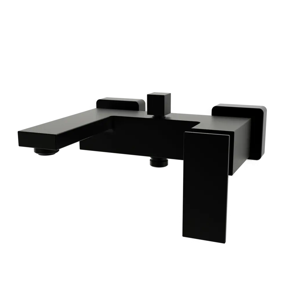 Смеситель для ванны KONSENSA Прато черный матовый с керамическим картриджем 89396328 STLM-1581267