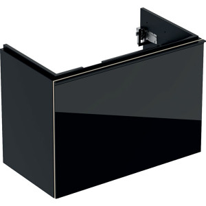 500.615.16.1 Шкафчик для раковины Geberit Acanto, с одним выдвижным ящиком и одним внутренним выдвижным ящиком, с укороченным вылетом, с сифоном Geberit