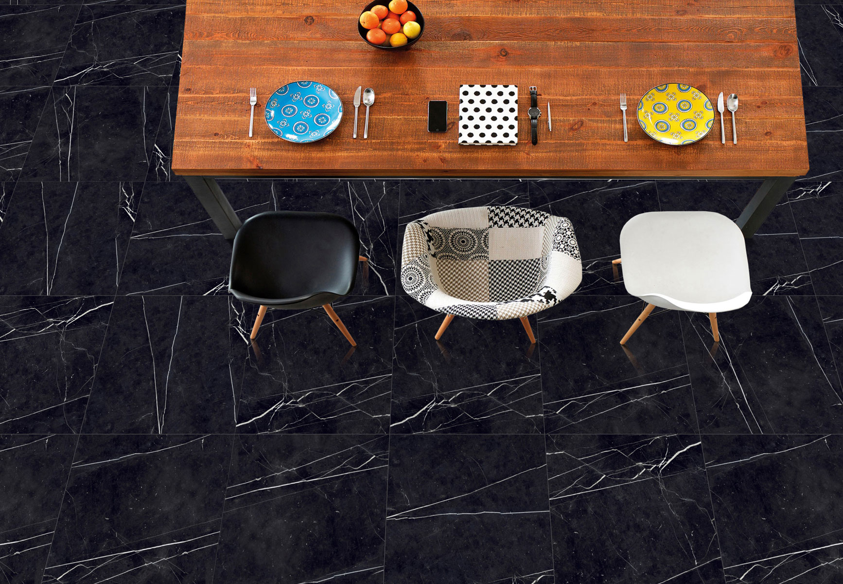 OASIS: Элегантность черного мрамора STP-ST457 INCOLOR - Вид №5