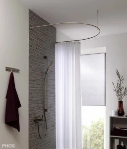 DR500HD1000 Карниз для душевой занавески полукруглый, 100 x 100 см PHOS