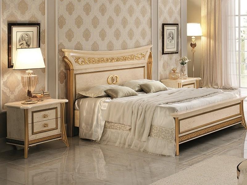 Arredoclassic Двуспальная кровать из дерева с высоким изголовьем Melodia sun-id-1415787 - Вид №3