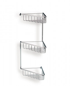 569(25) Stil Haus, решётка в ванную угловая 3-х уровневая, высота 54 см, цвет бронза