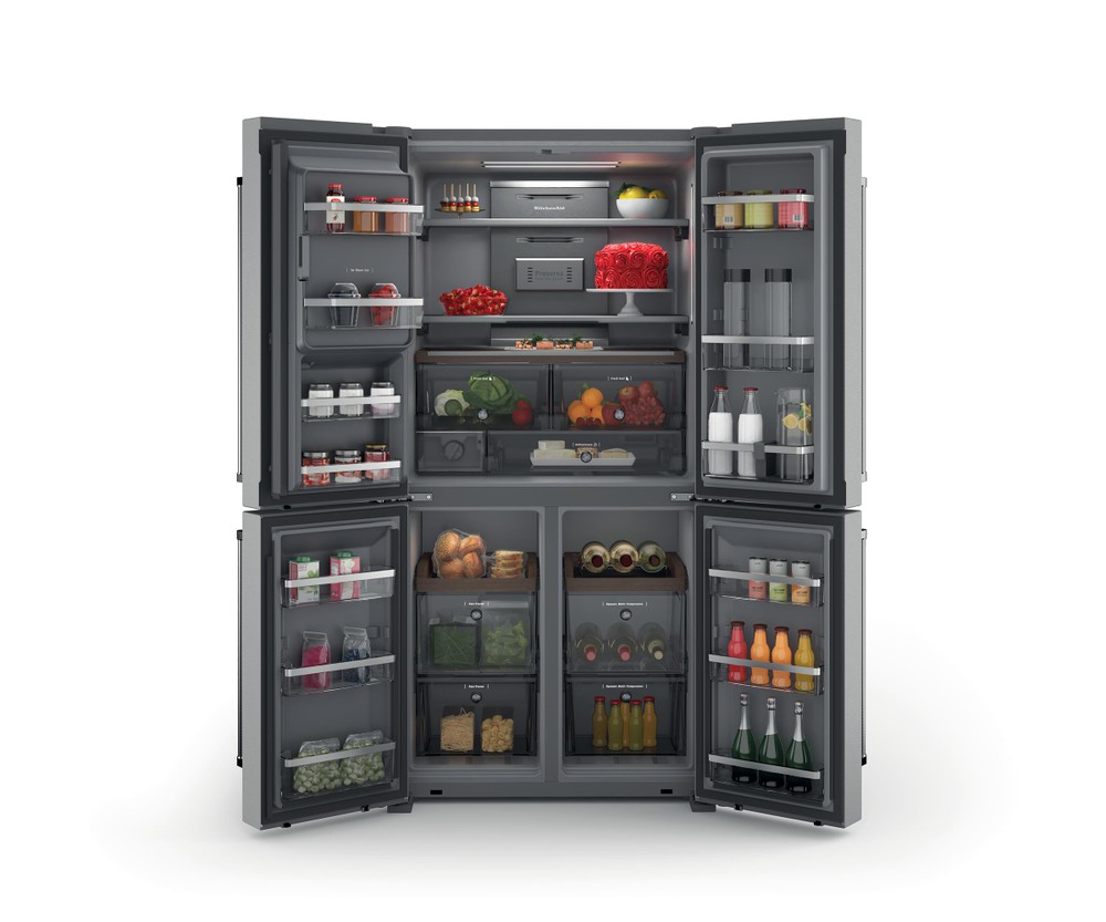 KCQXX 18900 4-ДВЕРНЫЙ ХОЛОДИЛЬНИК - НЕРЖАВЕЮЩАЯ СТАЛЬ KitchenAid  - Вид №2