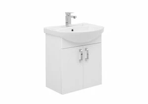 Тумба под раковину Aquanet Ирис 60 белый (2 дверцы)