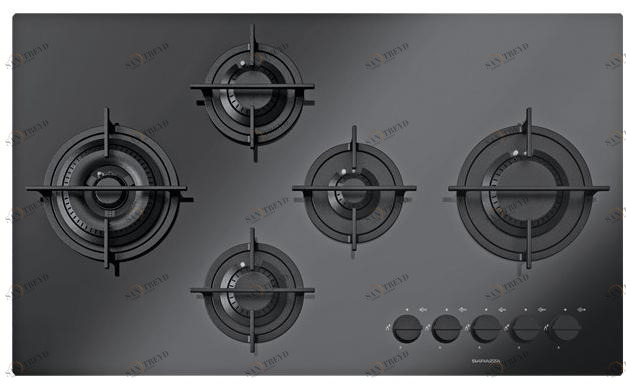 Barazza Газовая встраиваемая стеклокерамическая плита Mizu kasai 1pkm90n