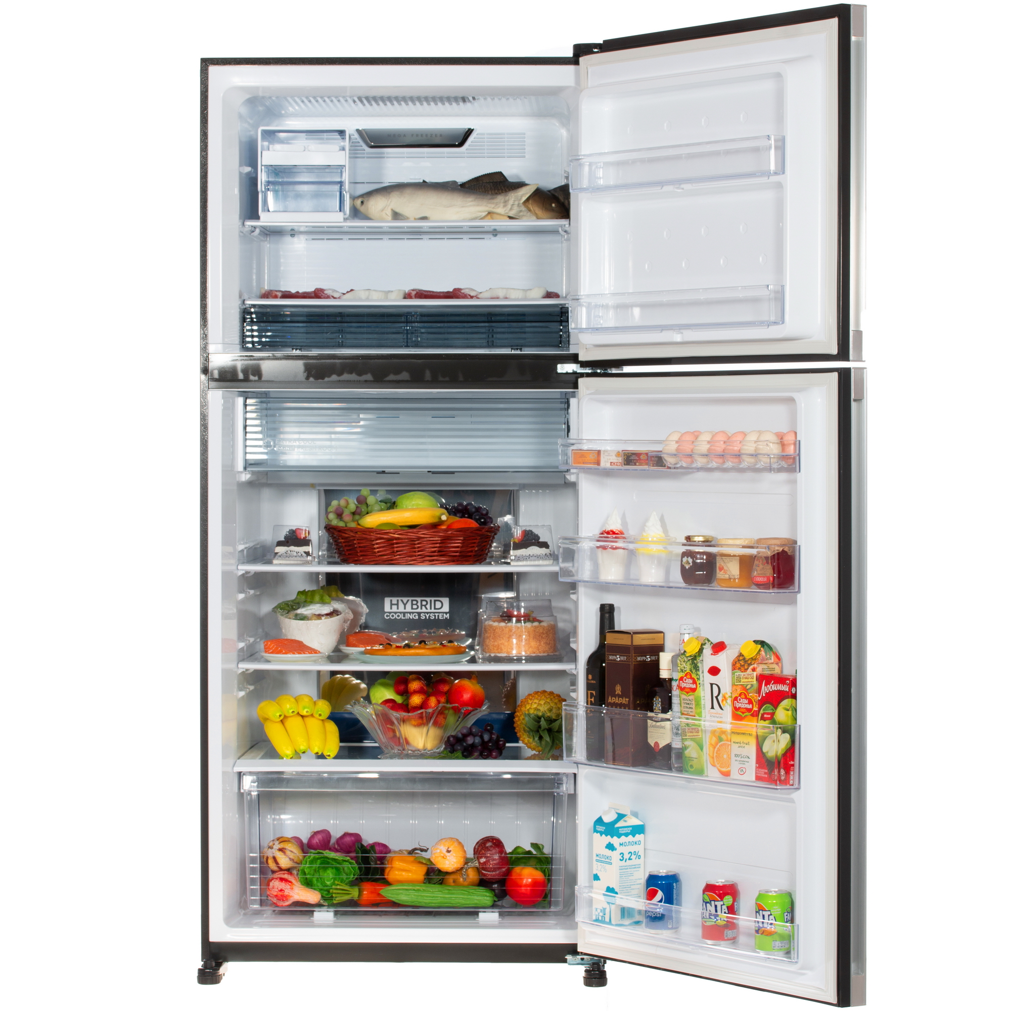 8117587 Холодильник с морозильником   Sharp SJXG55PMBK черный STDN-0135811 - Вид №6