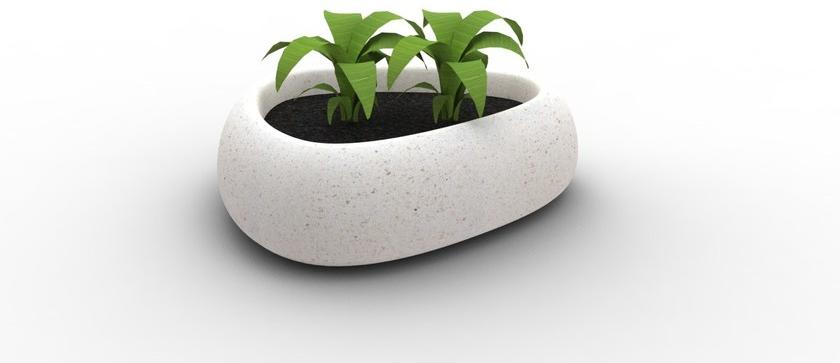 Manufatti Viscio Низкий горшок для общественных мест из реконструированного камня sun-id-1396845 - Вид №11