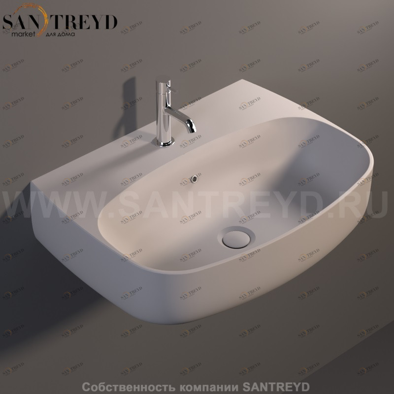 534159 Подвесная раковина настенная овальная Kerasan Nolita серая