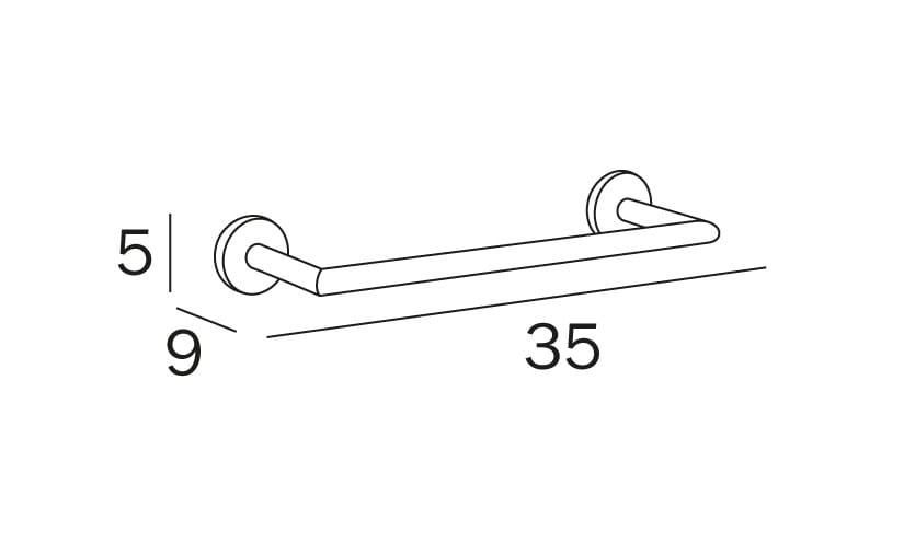 Металлический держатель для полотенец INDA® Gealuna ARCH-00076551 - Вид №2