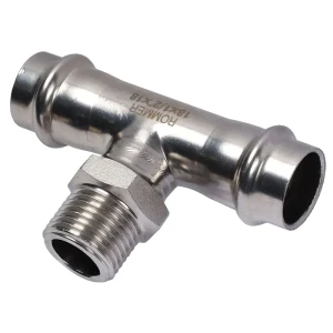 Тройник переходной Rommer 1/2"x18 мм ВПр-ВР нержавеющая сталь