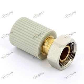 Муфта пайка-В FV-PLAST с накидной гайкой PPR/латунь 20x3/4" ЕК AA257020034