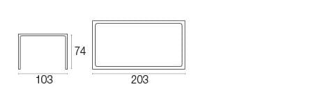 Прямоугольный садовый стол из керамогранита emu Terramare ARCH-00097031 - Вид №5